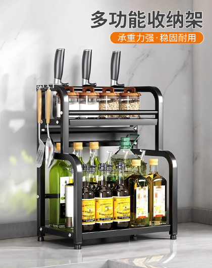 厨房调料品置物架家用台面多功能刀架油盐酱醋架能筷子刀架收纳架