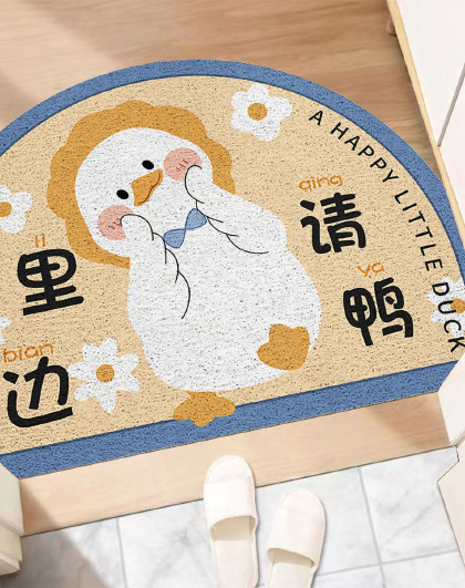 家用进门防滑垫卫生间吸水地垫浴室脚垫毯子卡通入户防尘地垫