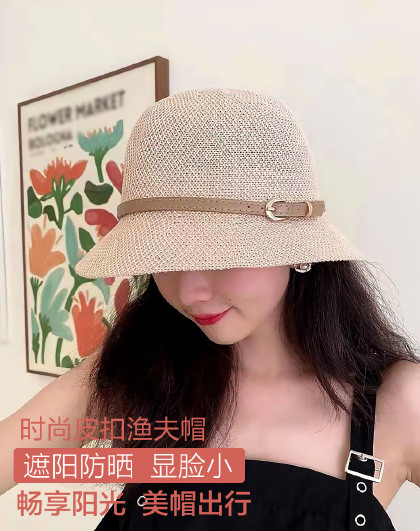 新款户外出游防晒防紫外线遮阳女士百搭防晒用品帽子