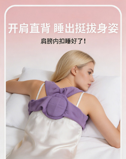 开肩带睡眠矫姿带矫正肩膀内扣改善驼背肩膀内扣背部矫正器美背