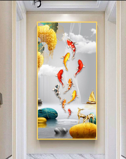 北欧风现代简约客厅装饰画沙发背景墙挂画卧室高级感玄关装饰画