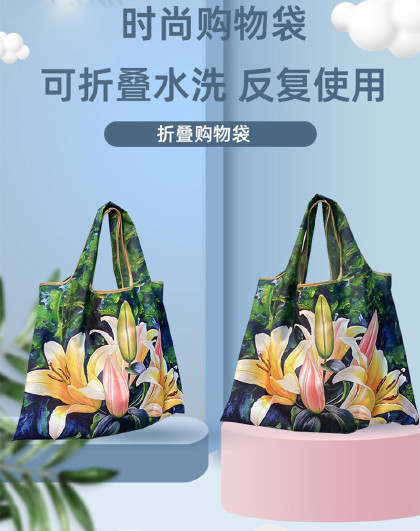2个装买菜包环保袋购物袋可折叠收纳袋大号折叠防水购物袋