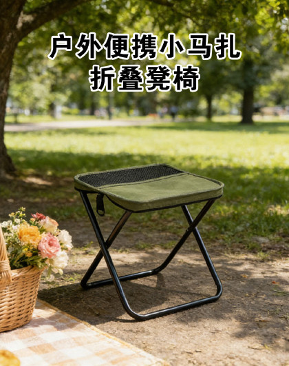 户外便携小马扎折叠凳椅折叠凳椅旅行高铁地铁火车板凳折叠椅收纳