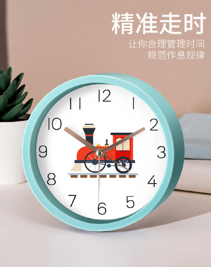 家用时尚简约闹钟学生用创意卡通卧室桌面床头钟起床小闹钟