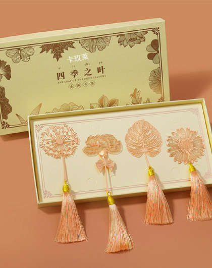 【礼盒礼物款】创意高档古风学生毕业纪念品国潮金属书签礼品套装
